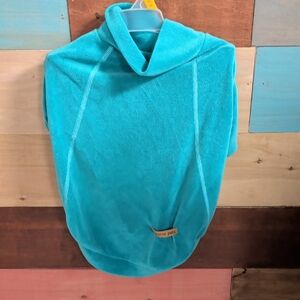 Warm Pet Teal Soft Fleece Dog Hoodie